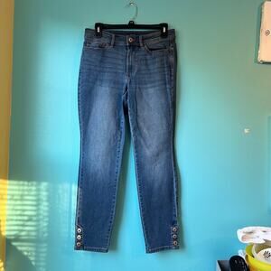 J Jill Denim Jeans Authentic Fit Slim Ankle Women's Size 6